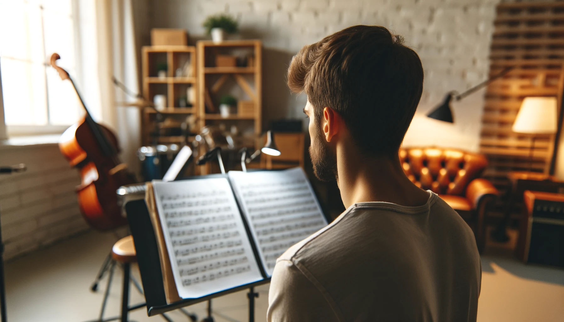 musician practicing