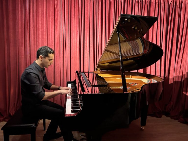 peyman playing piano