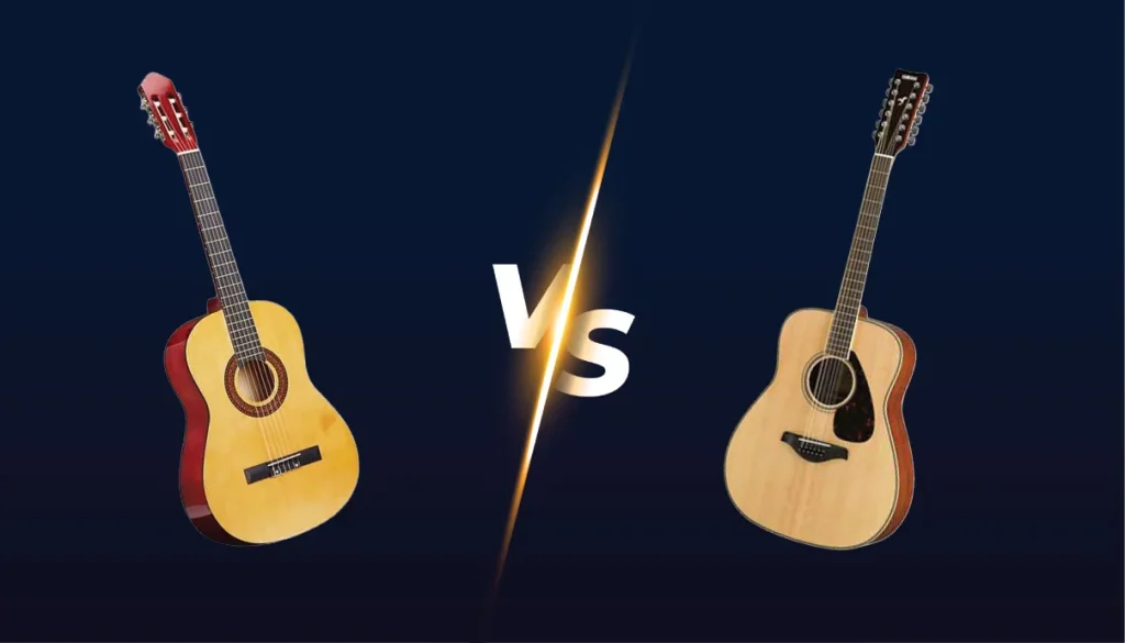 classical guitar Vs acoustic guitar